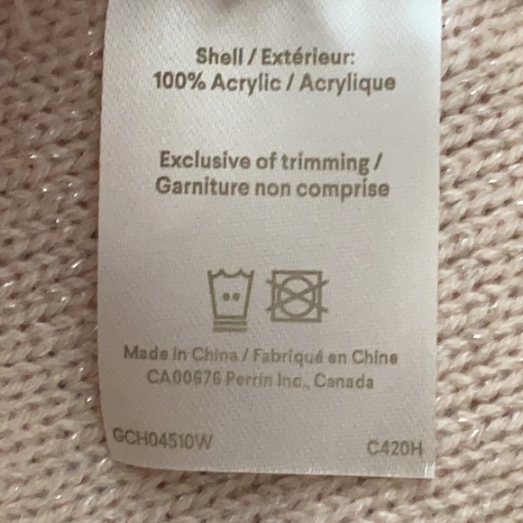 Hot Paws Hat Light Pink With Sparkly 7-14Years OS - Picture 2 of 7